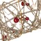 18 Inch Prelit Champagne Gold Glittered Rattan Berry Christmas Wreath